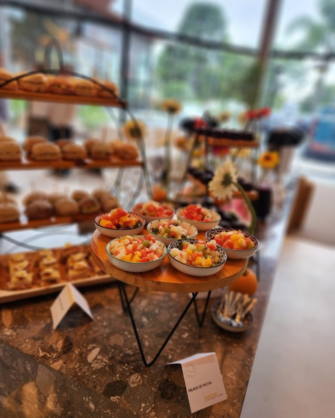 Mesa gastronômica da Menuo